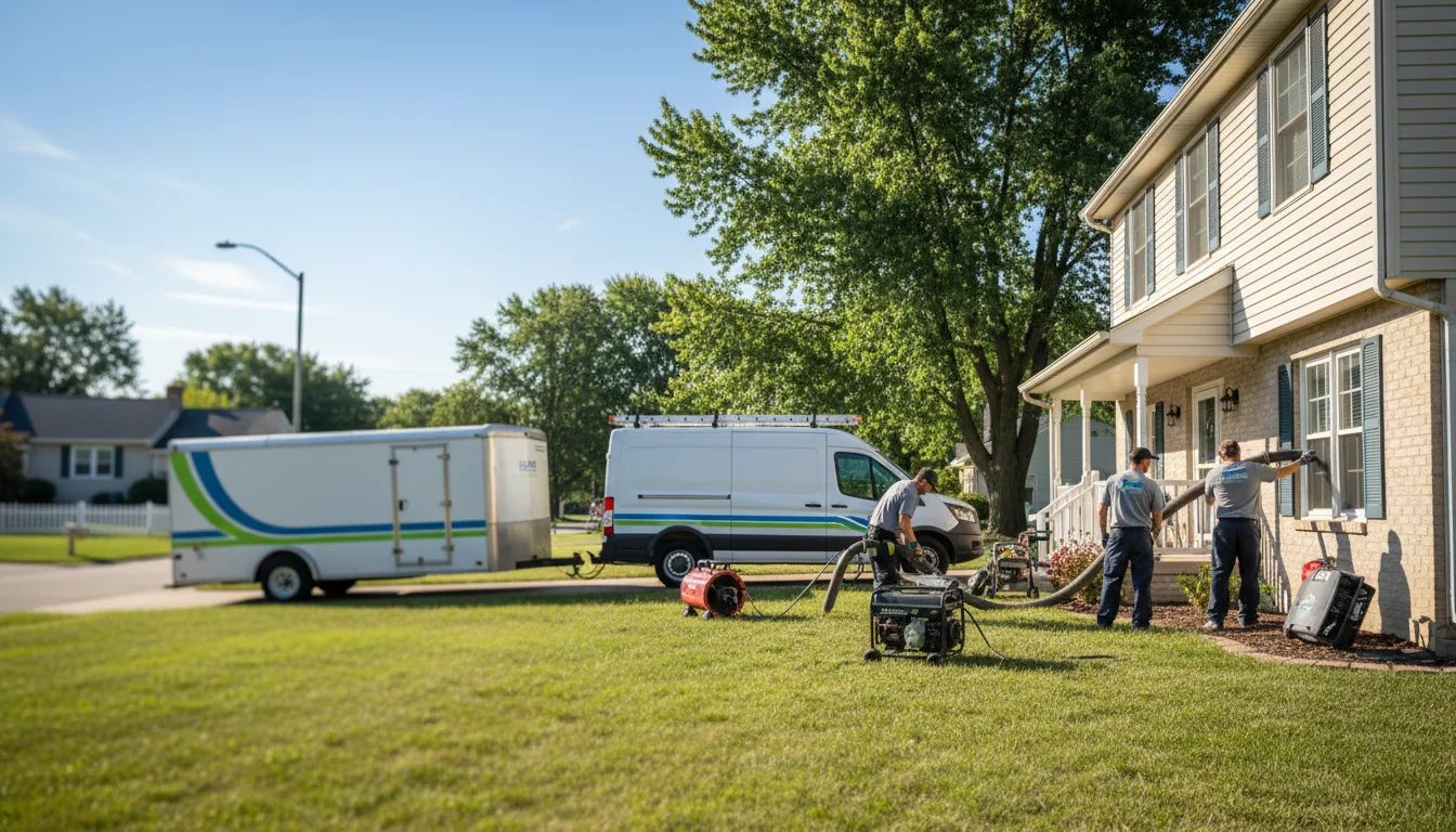 Flooded Basement Restoration And Cleanup With Repair in Brownsburg, IN near me
